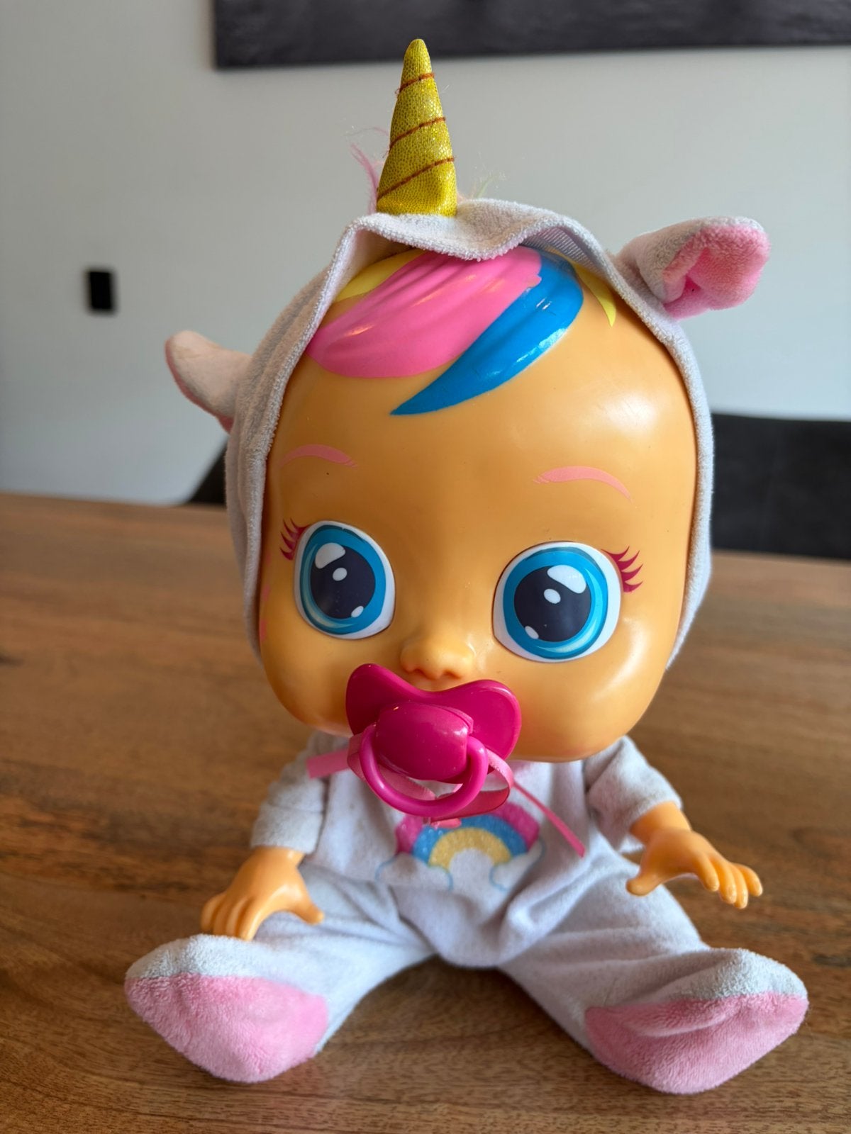 Werkende cry babie pop Unicorn., Ophalen, Zo goed als nieuw
