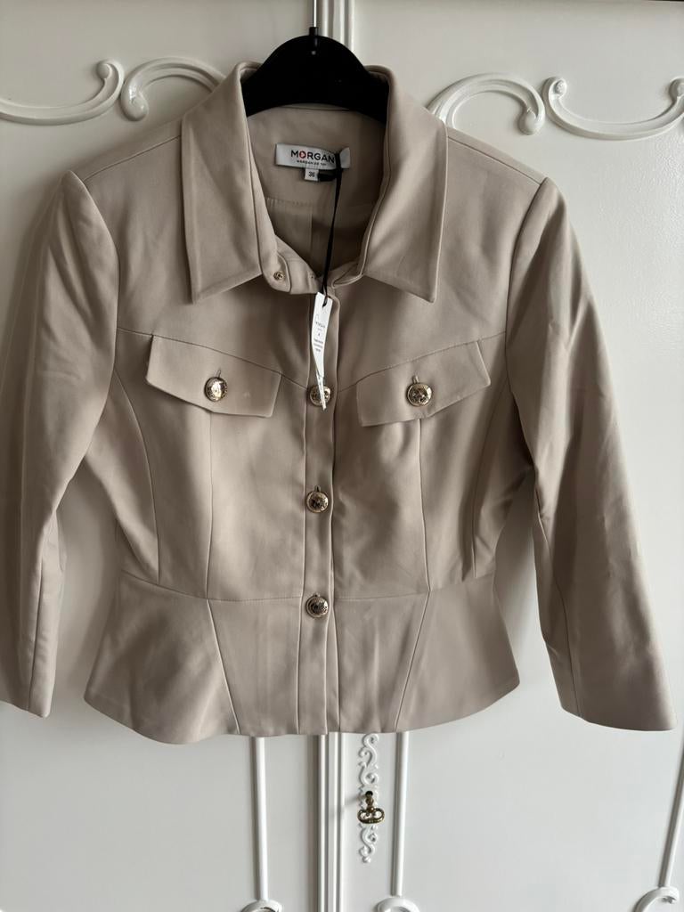 Nieuw beige jasje Morgan de Toi maat 36, Beige, Nieuw, Ophalen of Verzenden, Jasje