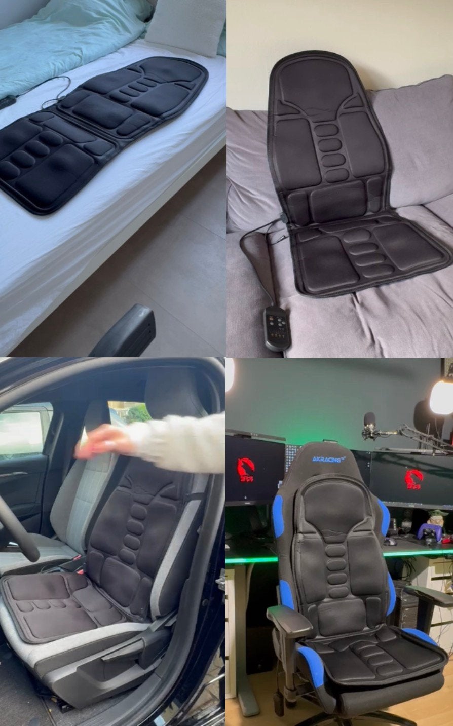 Nieuw ! Massage kussen auto massager verwarmt 7 in 1 deal, Ophalen of Verzenden, Nieuw, Massagestoel of Kussen