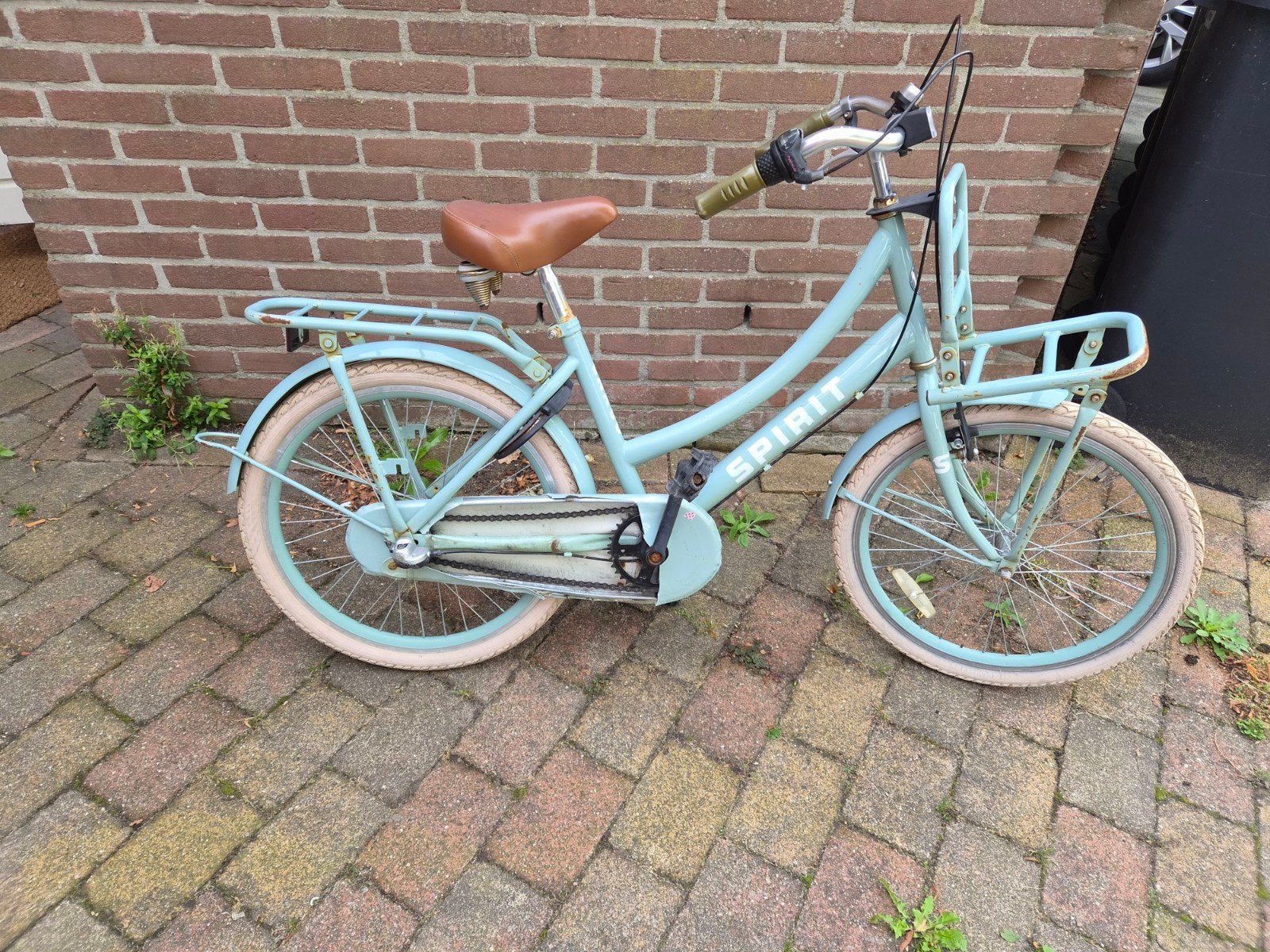 Meisjesfiets Spirit Cargo - Opknapper/Onderdelen, 22 inch, Gebruikt, Velgrem, Ophalen of Verzenden