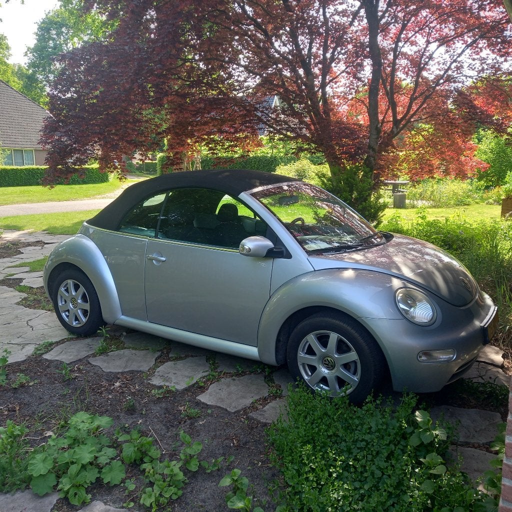Volkswagen Beetle (Kever) 1.6 Cabriolet 75KW 2005 Grijs, Stof, Beetle (Kever), 4 cilinders, Cabriolet