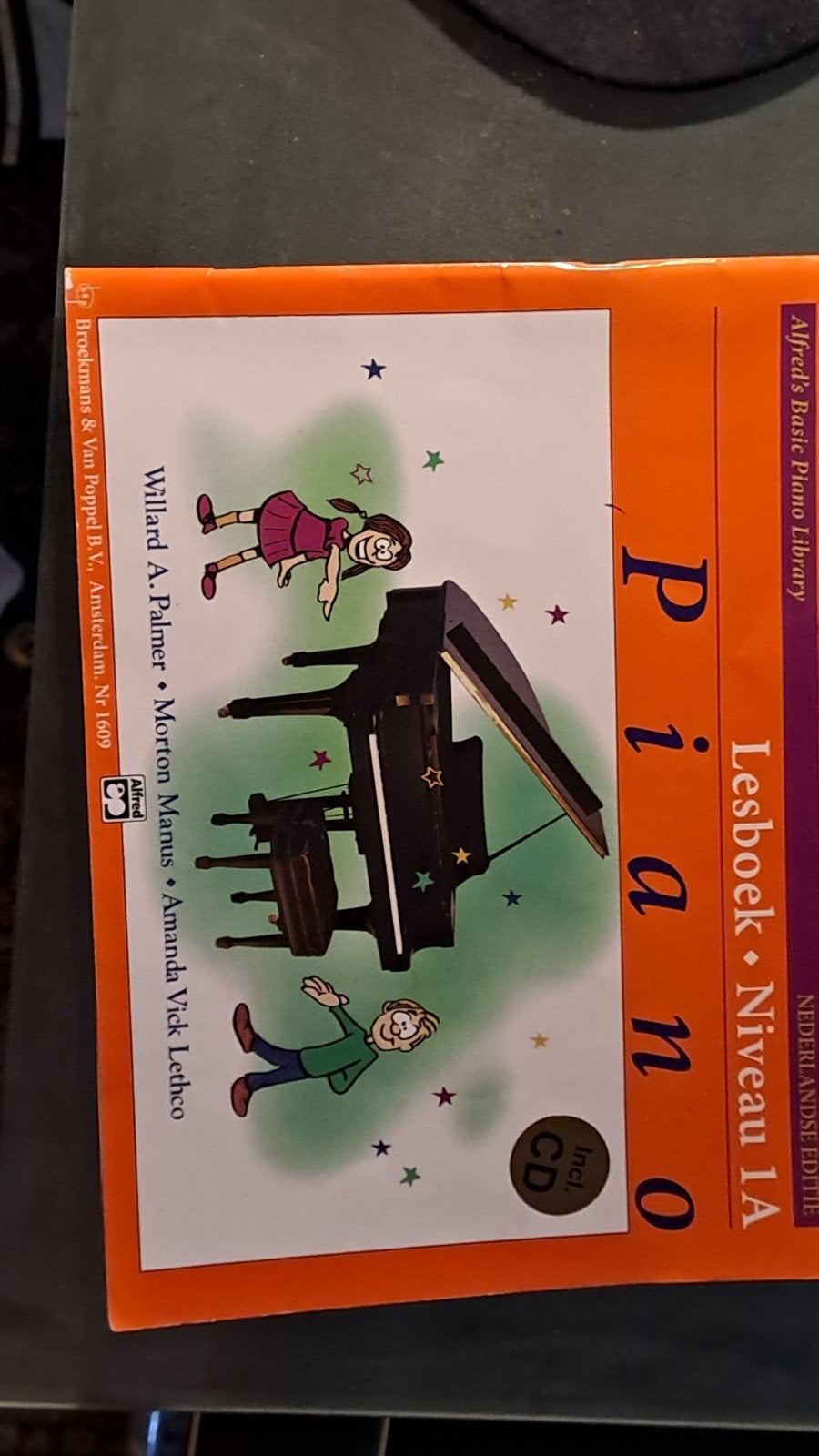 Alfred's Basic Piano Library Lesboek Niveau 1A met CD, Ophalen of Verzenden, Gebruikt, Overige typen