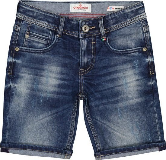 Mooie VINGINO stretch jeans short Chavez nt 16/176. NIEUW!, Kinderen en Baby's, Kinderkleding | Maat 176, Broek, Verzenden, Nieuw