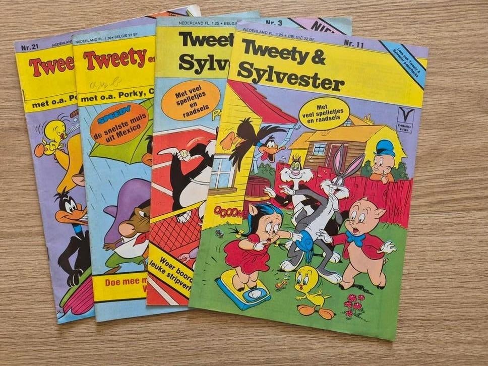 Tweety & Sylvester  - 4 stuks, Boeken, Stripboeken, Gelezen, Meerdere stripboeken, Ophalen of Verzenden