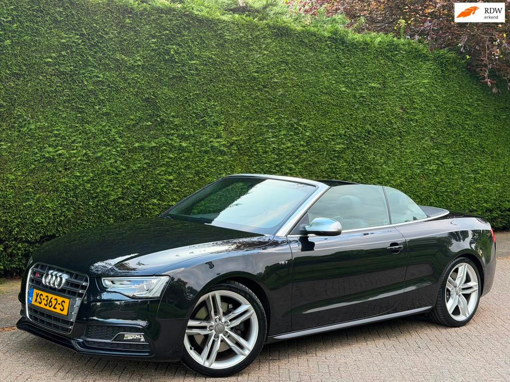 Audi A5 Cabriolet 3.0 TFSI S5 RIJDNIEUW/LEER/AUTOMAAT/PDC, Auto's, Audi, Automaat, Euro 5, Gebruikt, Zwart