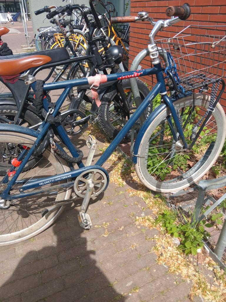 Veloretti Caféracer Stadsfiets met Voordrager, Overige merken, Gebruikt, Velgrem, Ophalen of Verzenden