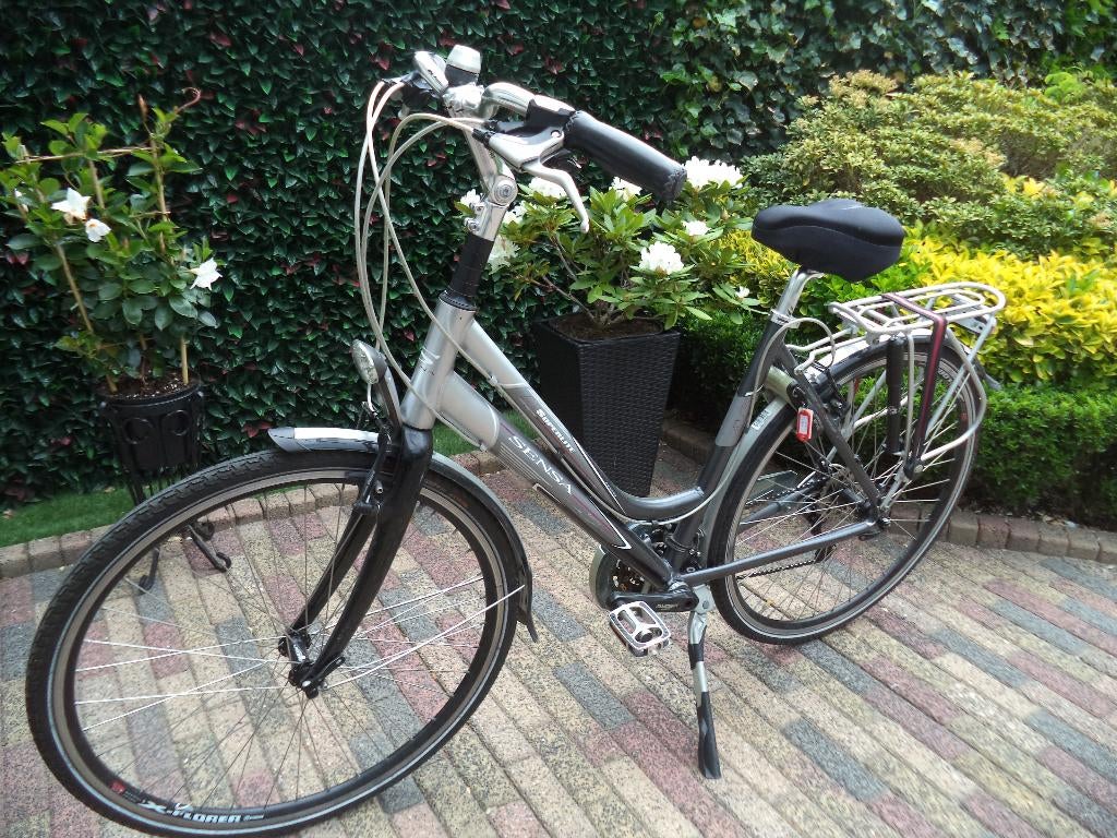 dames fiets, Fietsen en Brommers, Fietsen | Dames | Damesfietsen, Gebruikt, Velgrem, Versnellingen, 50 tot 53 cm