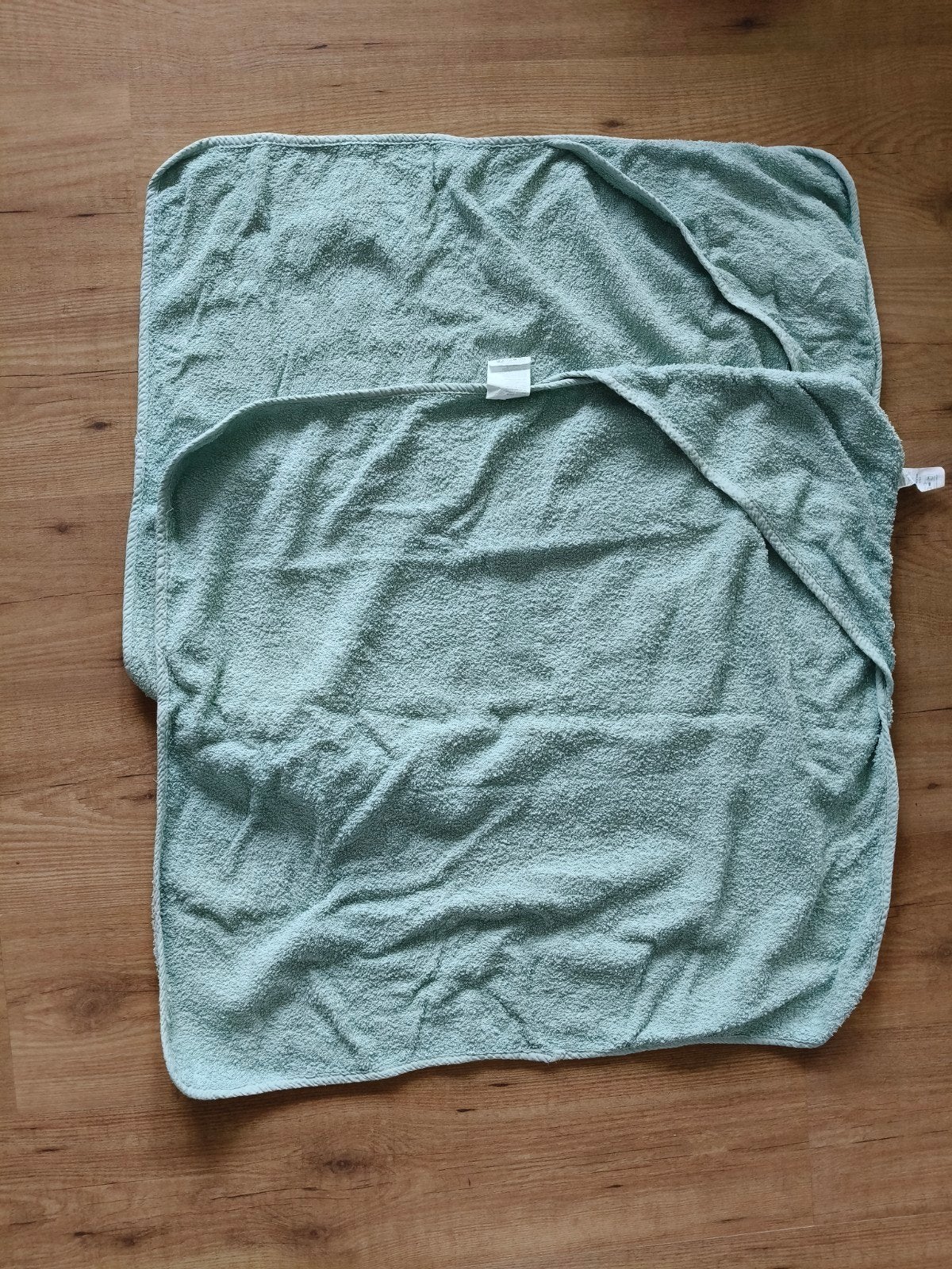 Badcape baby 2 stuks mintgroen 75*75cm, Ophalen of Verzenden, Gebruikt, Overige typen, Overige merken