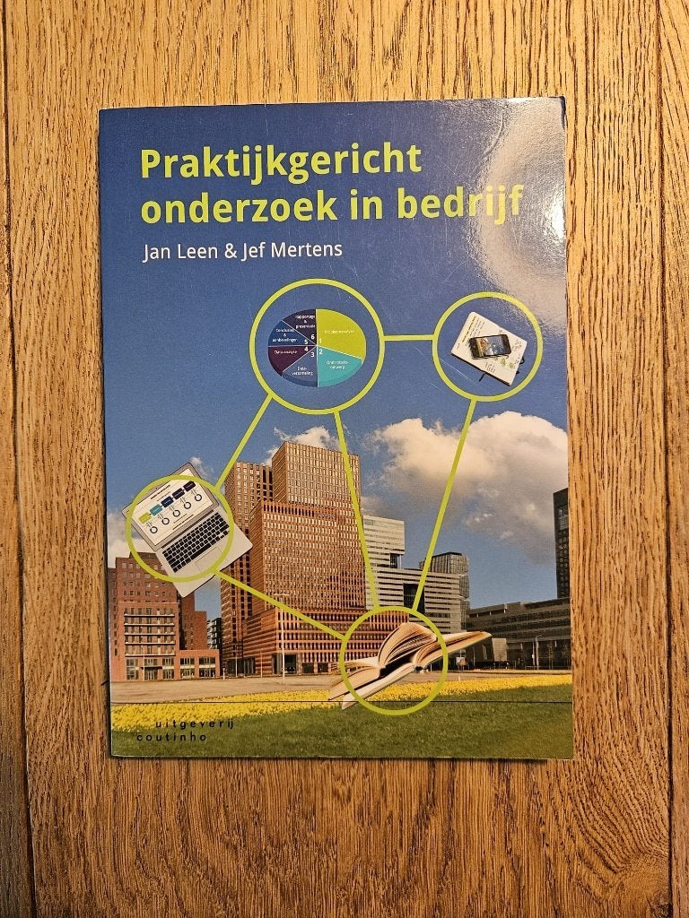 Praktijkgericht onderzoek in bedrijf - 2e, herziene druk, Boeken, Zo goed als nieuw, Jan Leen & Jef Mertens, Gamma, HBO