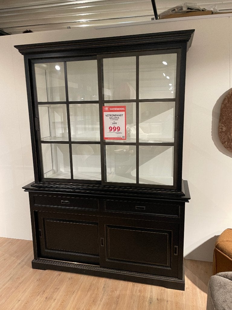 Showmodel Vitrinekast Galleria, Ophalen, 200 cm of meer, 150 tot 200 cm, Met lade(s)