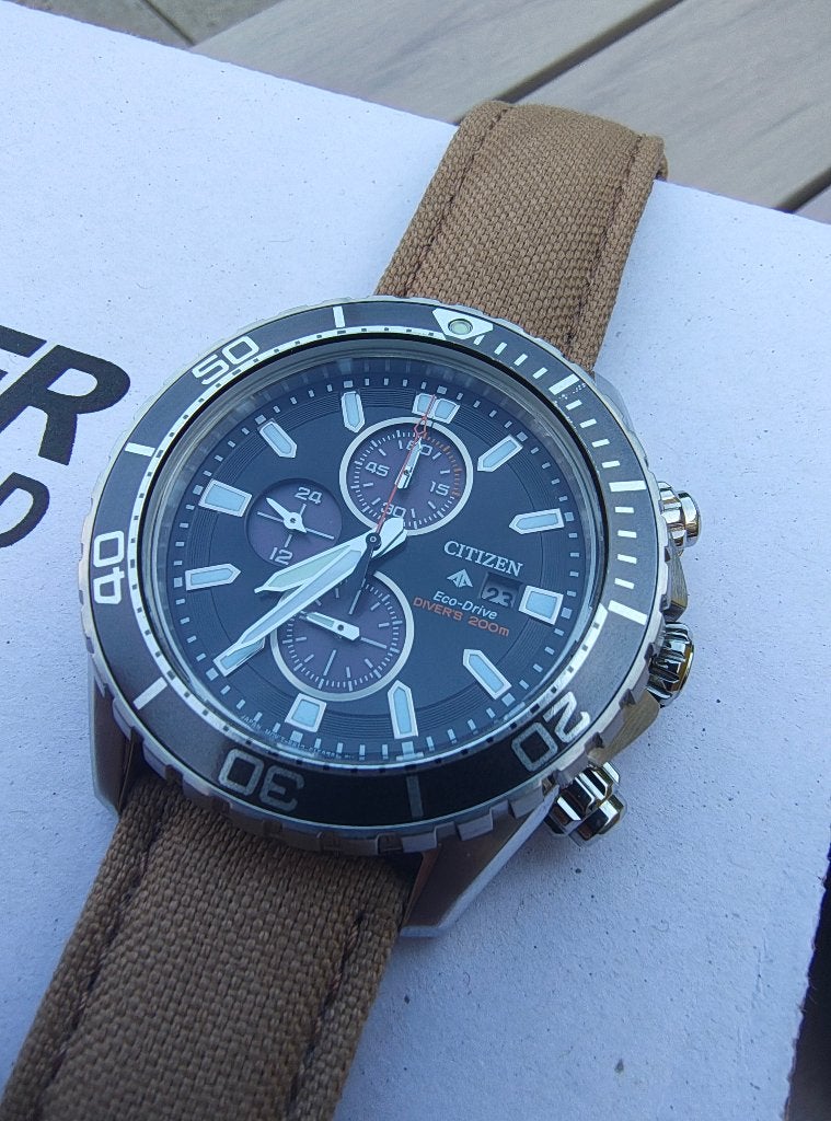 Citizen Promaster Diver Eco Drive CA0711-80H full set, Staal, Gebruikt, Staal, Verzenden