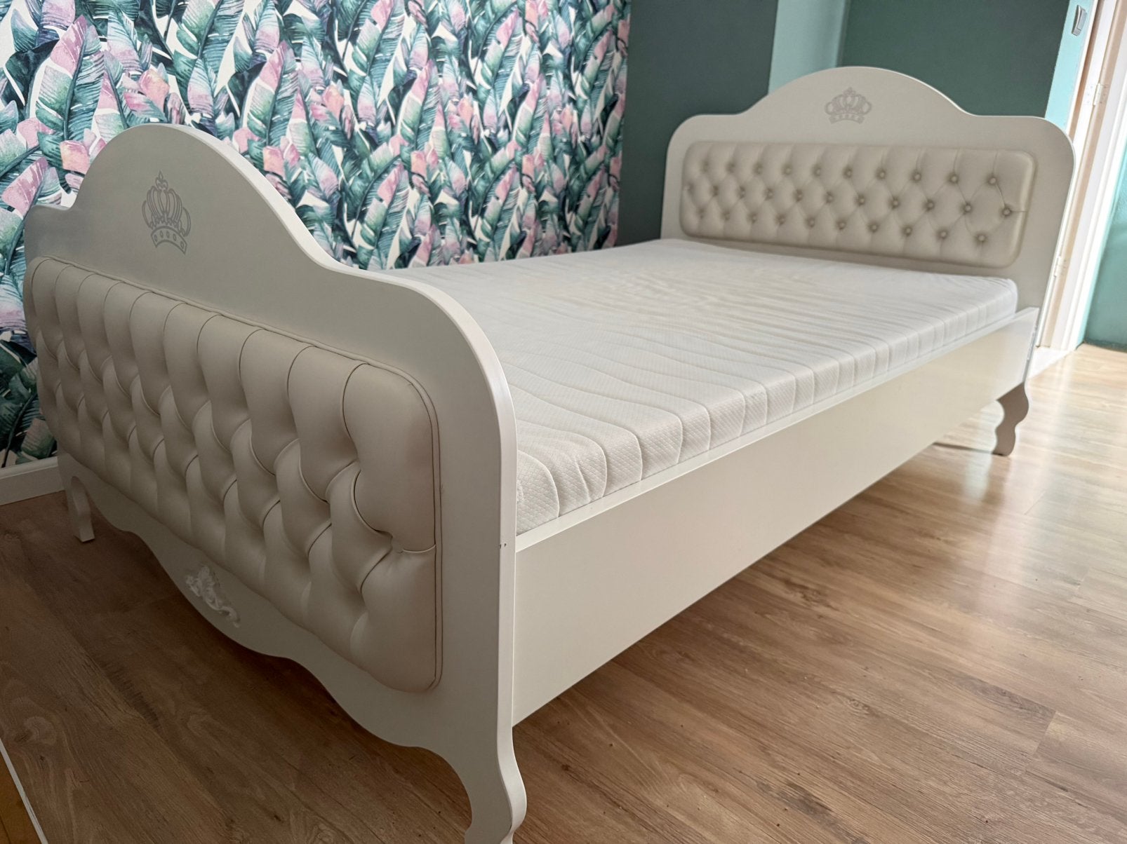 Bopita Diva slaapkamer meubels bed, bureau, plankje, Ophalen, Lattenbodem, 180 cm of meer, 100 cm of meer