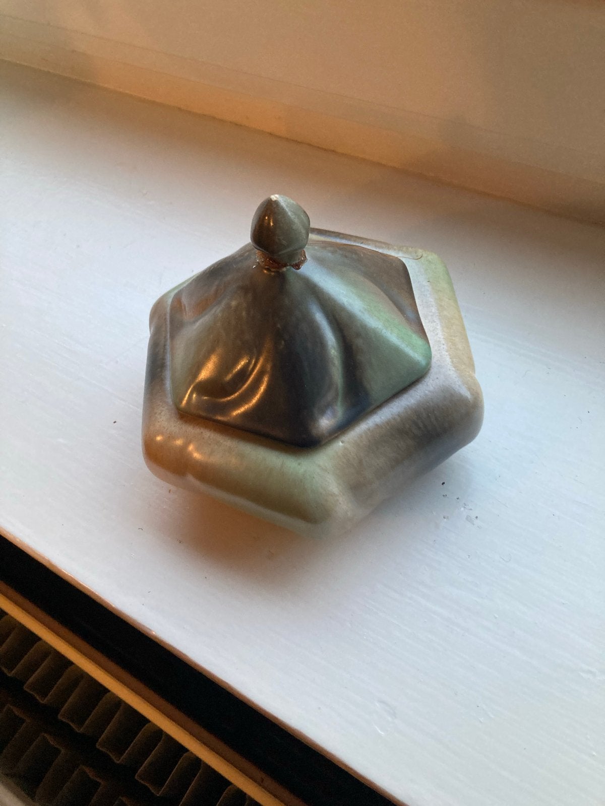 Oude Mobach Utrecht dekselpot - knop slecht gerepareerd, Ophalen of Verzenden