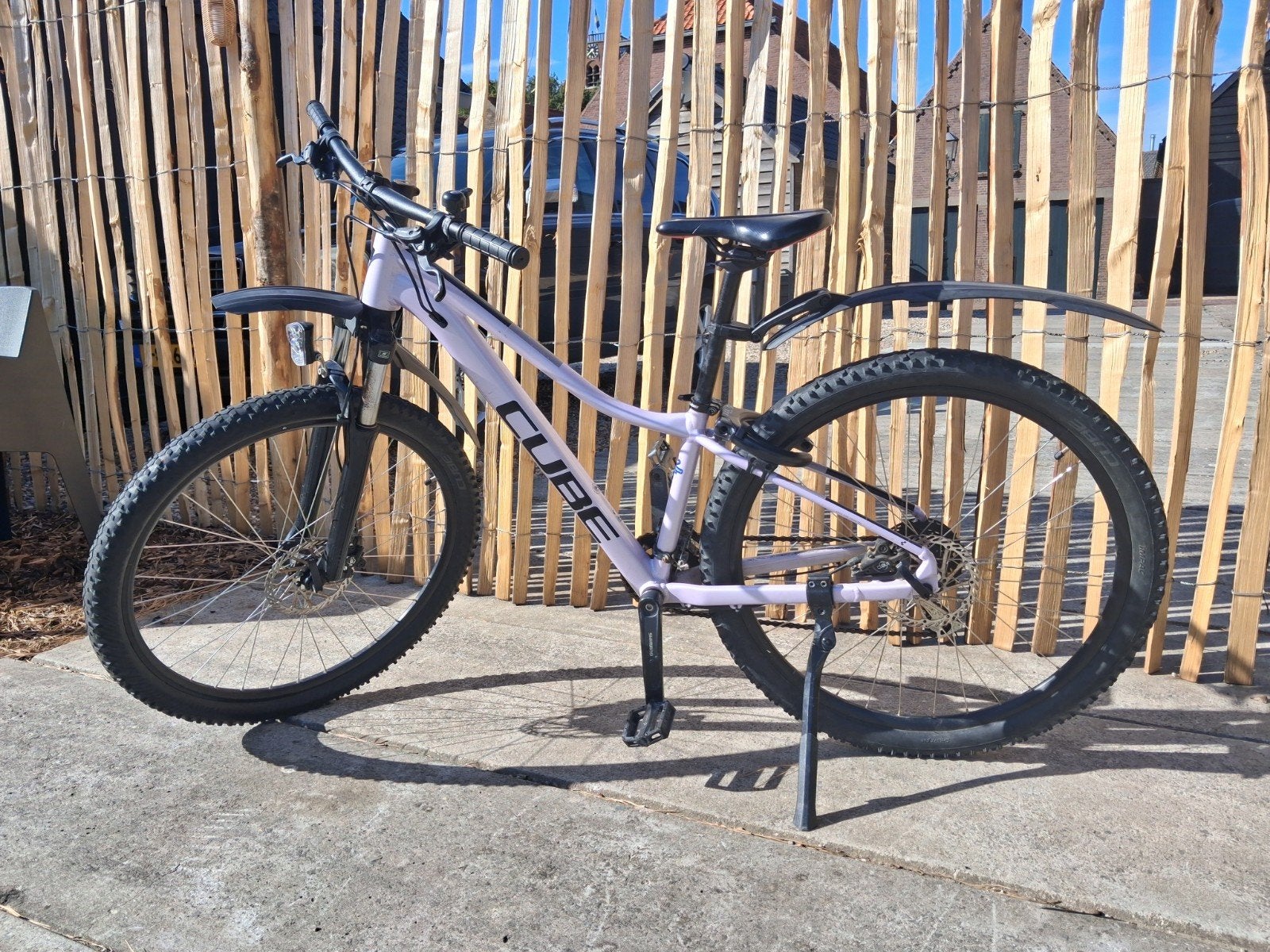Cube Access EAZ XS 27,5 inch lila metallic met AXA slot, 28 inch, Gebruikt, Minder dan 47 cm, Meer dan 20 versnellingen