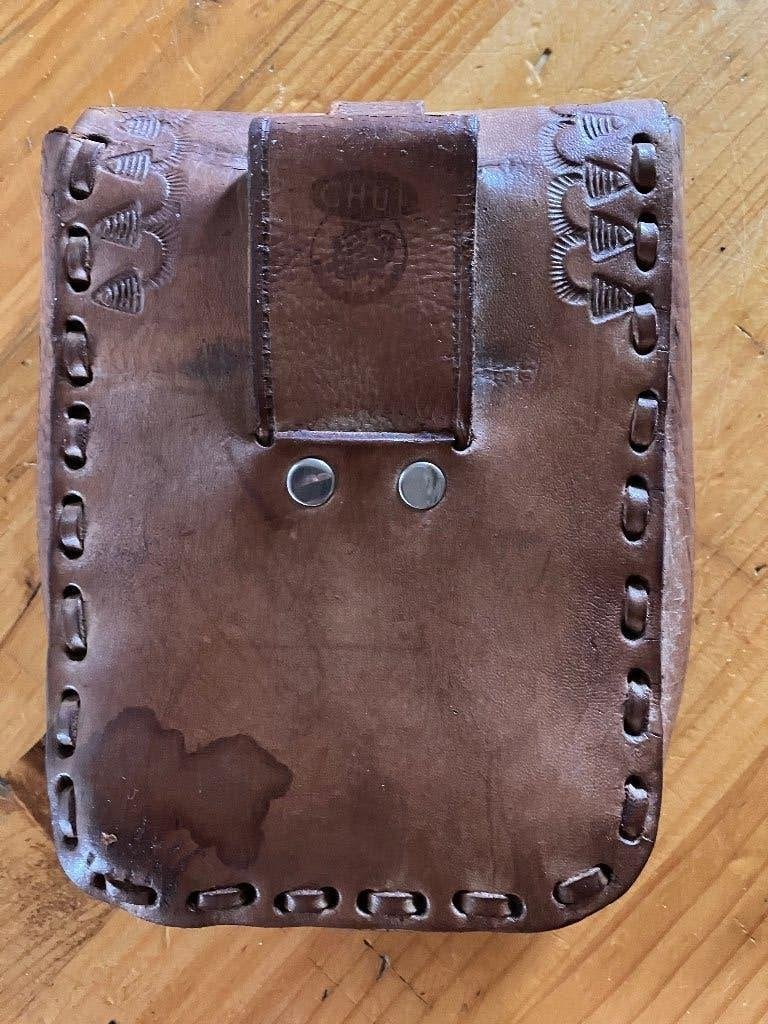 vintage heuptasje/ riemtas, Sieraden, Tassen en Uiterlijk, Tassen | Damestassen, Ophalen of Verzenden, Gebruikt, Bruin, Overige typen