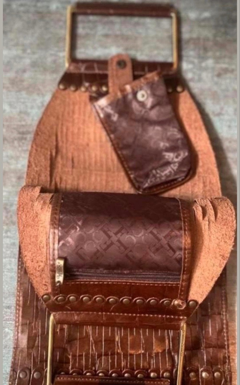 Claudio Ferrici leren tas, Ophalen of Verzenden, Nieuw, Bruin, Shopper