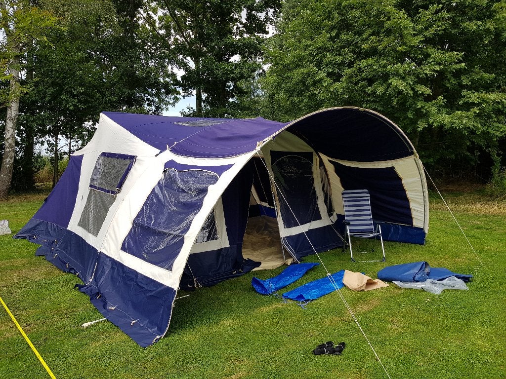 Jamet Jametic Panorama easy acces 2016, Caravans en Kamperen, Vouwwagens, Ophalen, Blauw, Aanwezig, Jamet