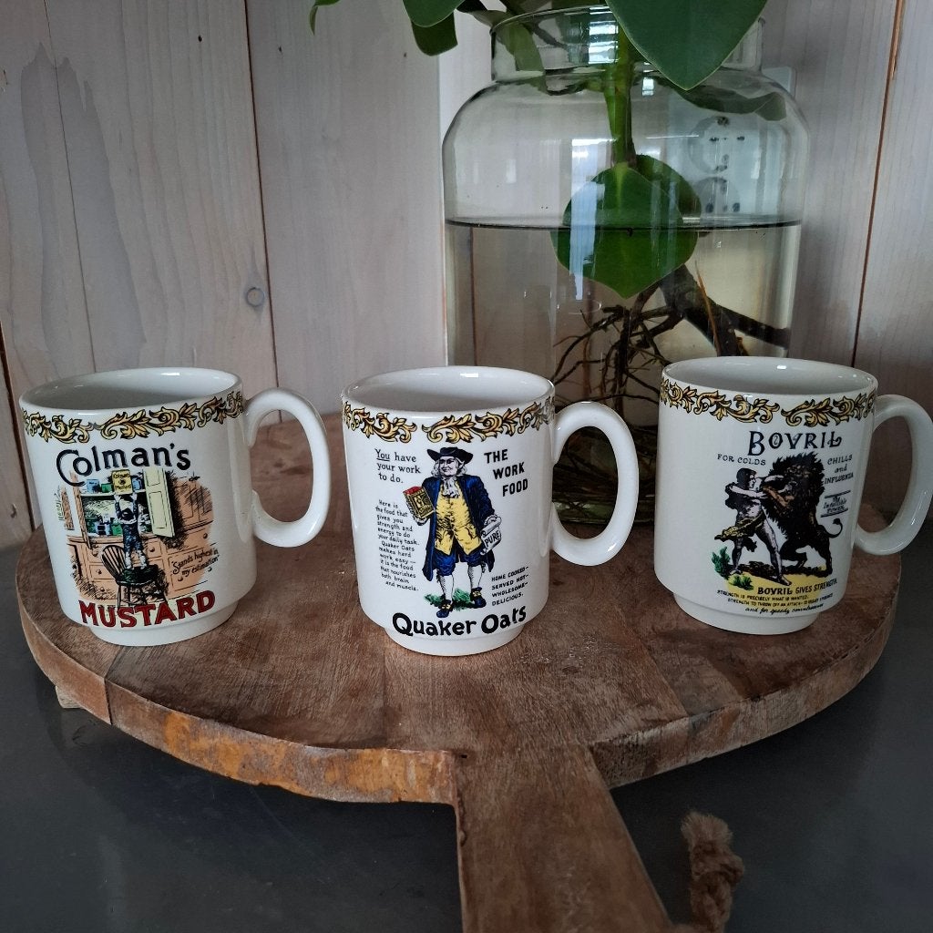 3 x lord nelson pottery mokken bekers als nieuw, Ophalen of Verzenden, Zo goed als nieuw, Bord(en), Overige stijlen