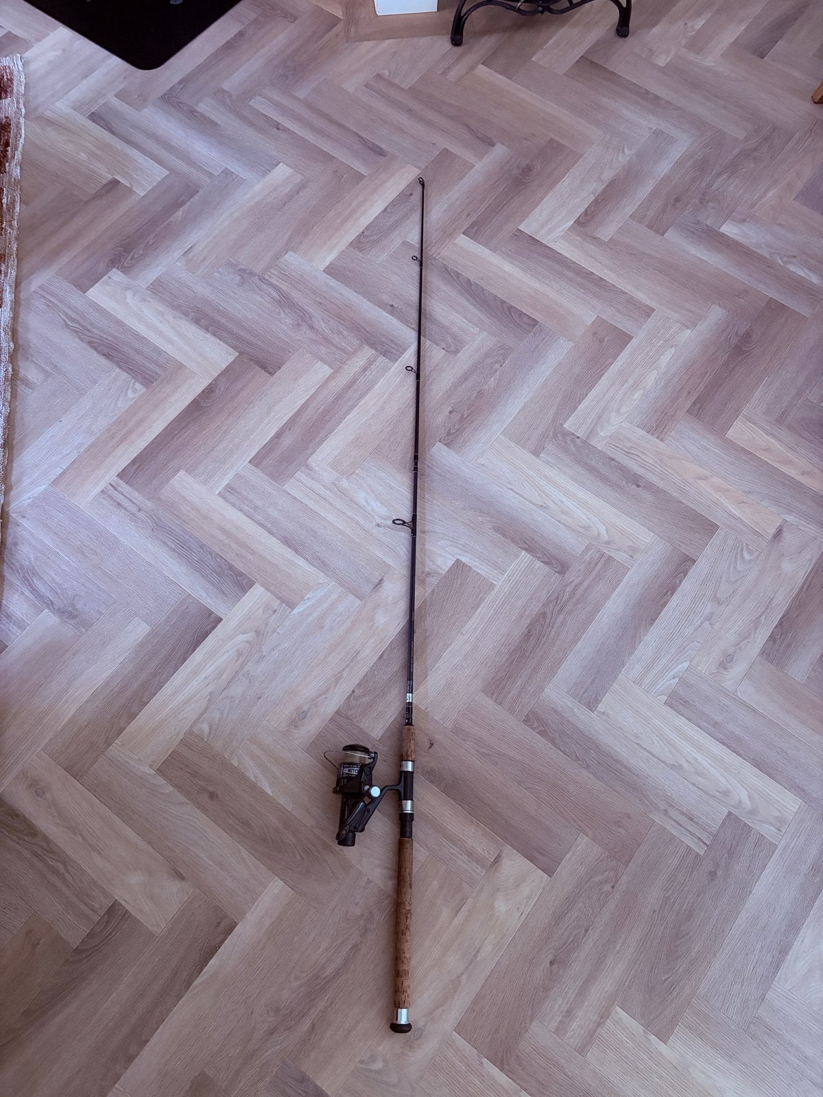 Werphengel 210cm. Ideaal voor een beginende sportvisser, Ophalen, Zo goed als nieuw, Complete hengel