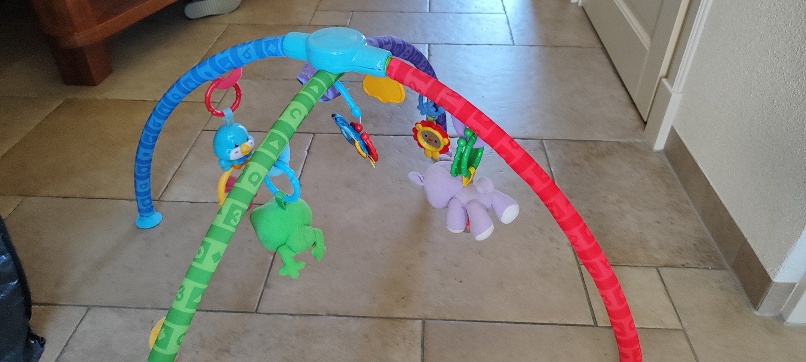 babygym toestel, Ophalen