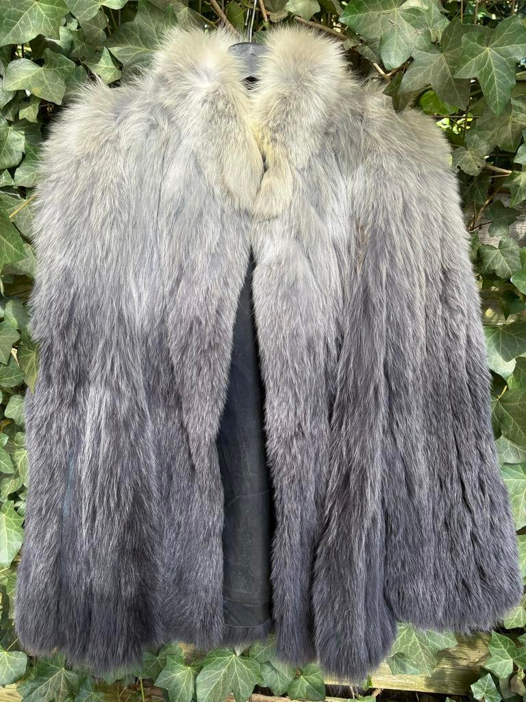 Luxe Bontjas met Ombre Effect - Grijs/Zwart, Kleding | Dames, Jassen | Winter, Ophalen, Gedragen, Maat 38/40 (M), Grijs