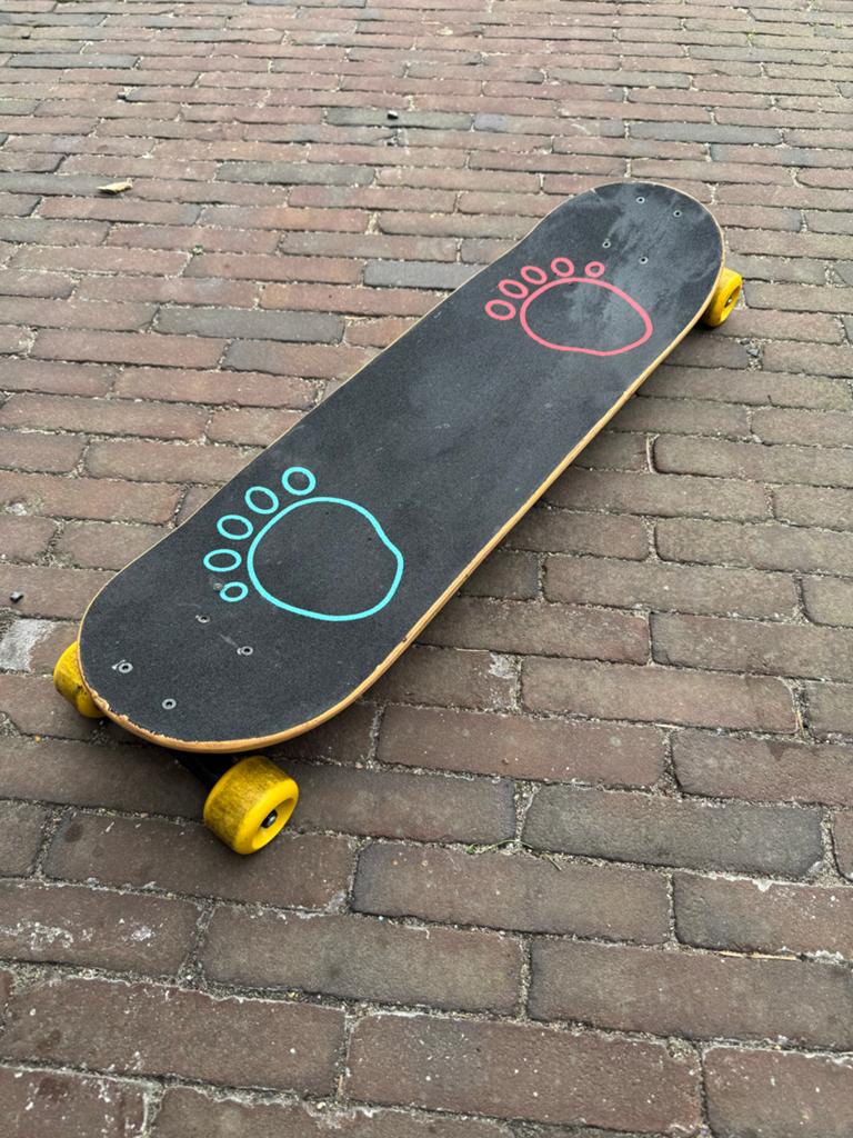Skateboard met uniek design, Ophalen, Gebruikt, Skateboard
