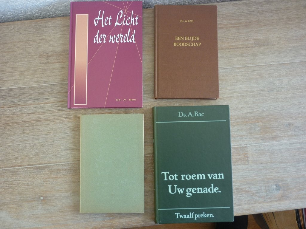 Ds. A. Bac - De trouwe getuige /Het licht der wereld, Boeken, Ophalen of Verzenden, Gelezen, Christendom | Protestants