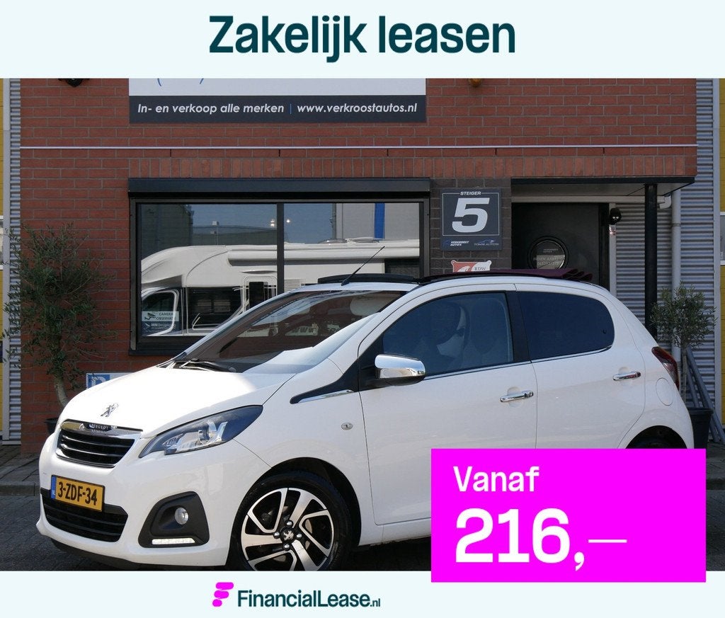 Peugeot 108 1.0 e-VTi Première Top. camera. clima. keyless, Voorwielaandrijving, Euro 5, Stof, Gebruikt