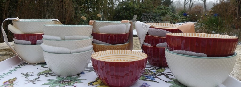 Dutch Design Servies Set Vrolijke Gekleurde Bowls, Huis en Inrichting, Keuken | Servies, Overige merken, Nieuw, Ophalen of Verzenden