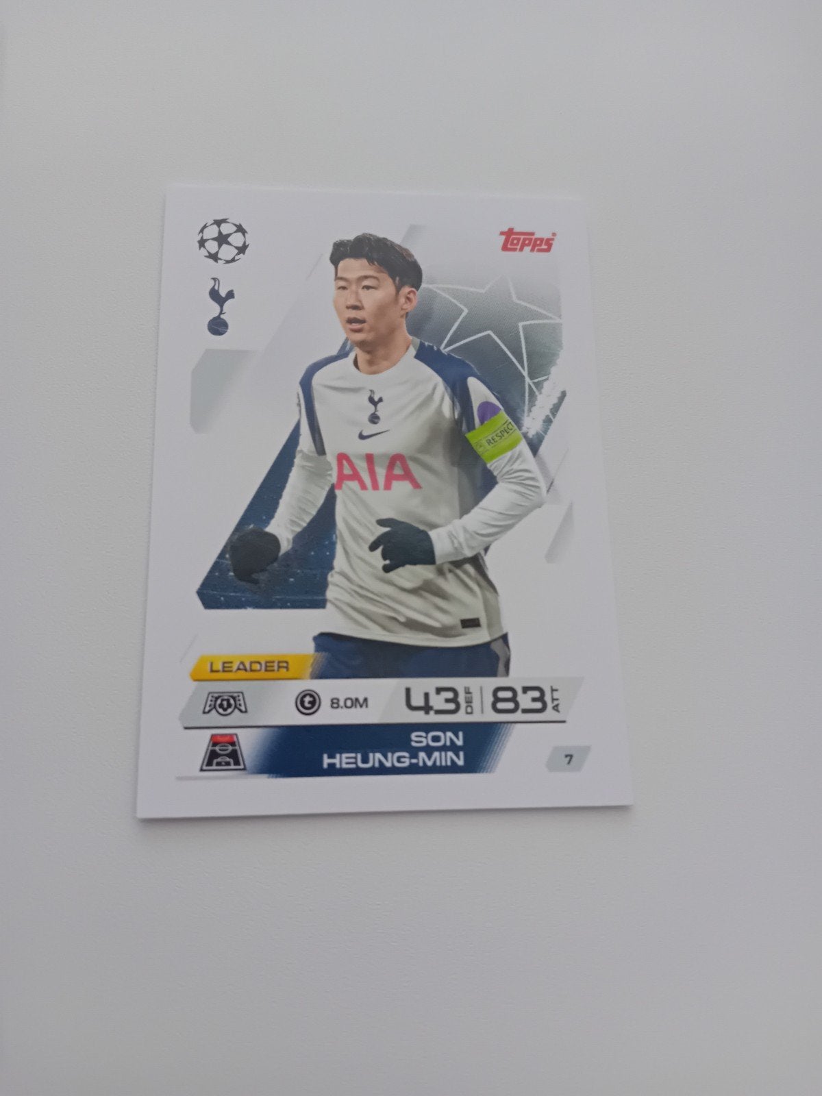 Topps Match attax 25/26 heung min son, Ophalen of Verzenden, Nieuw, Plaatje