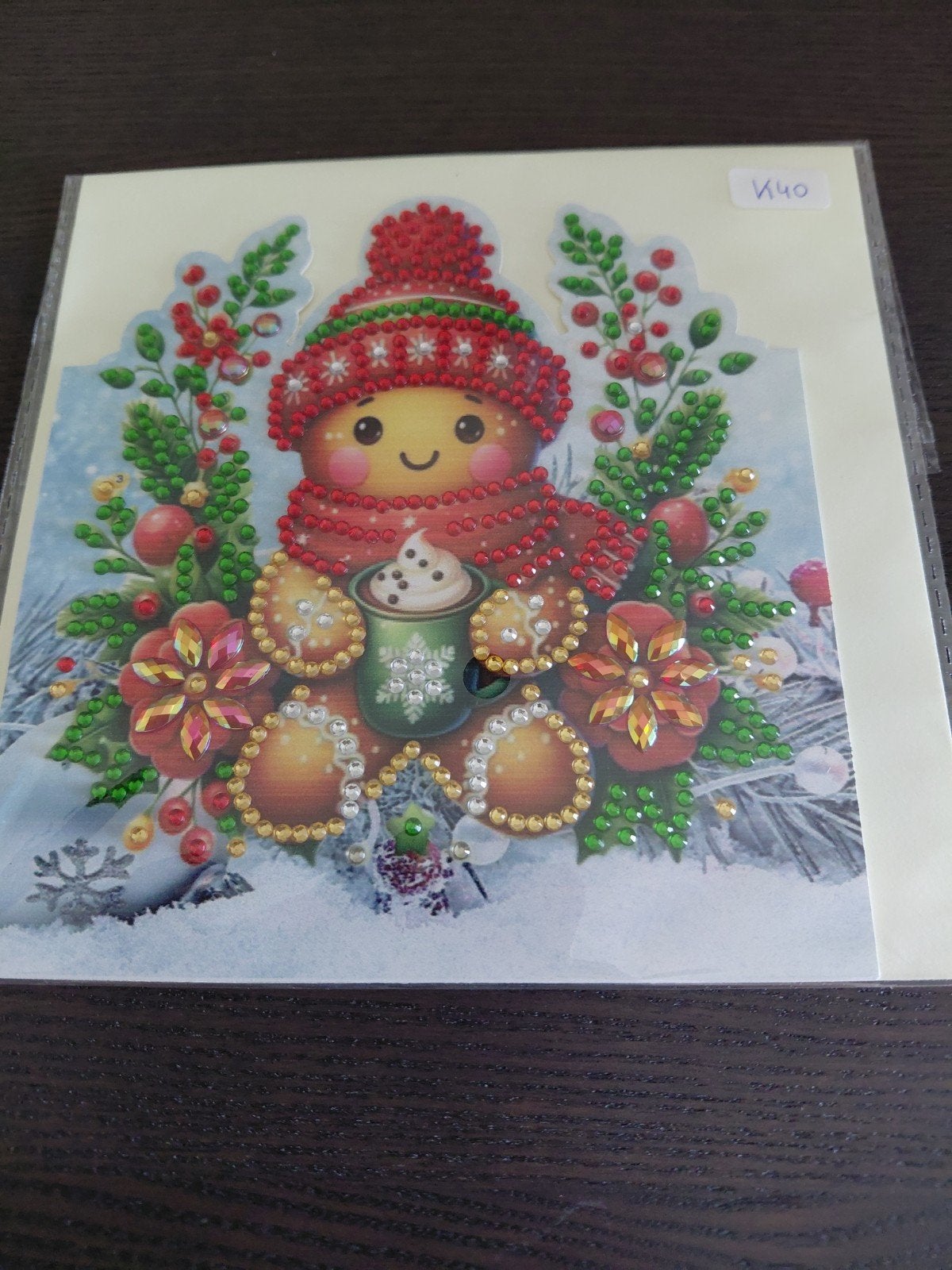 Diamond painting kerstkaart 5+1 gratis, Ophalen, Nieuw, Kerst