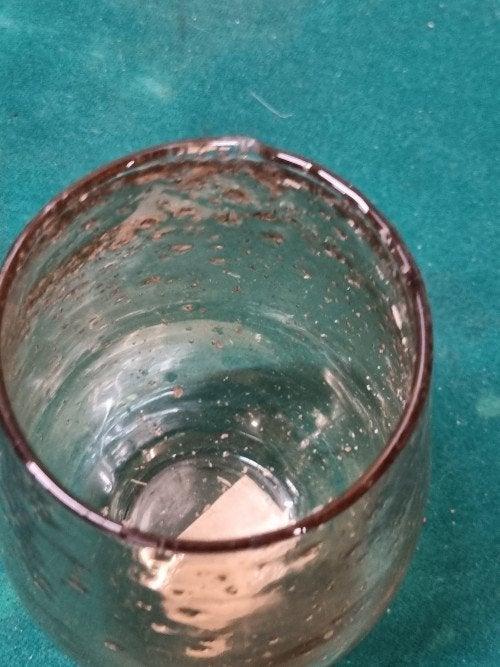 waxine glas bruin goud, Ophalen of Verzenden, 'T Olde Gre-j, Info@toldegrej.nl, Endepoelstraat 20f Didam