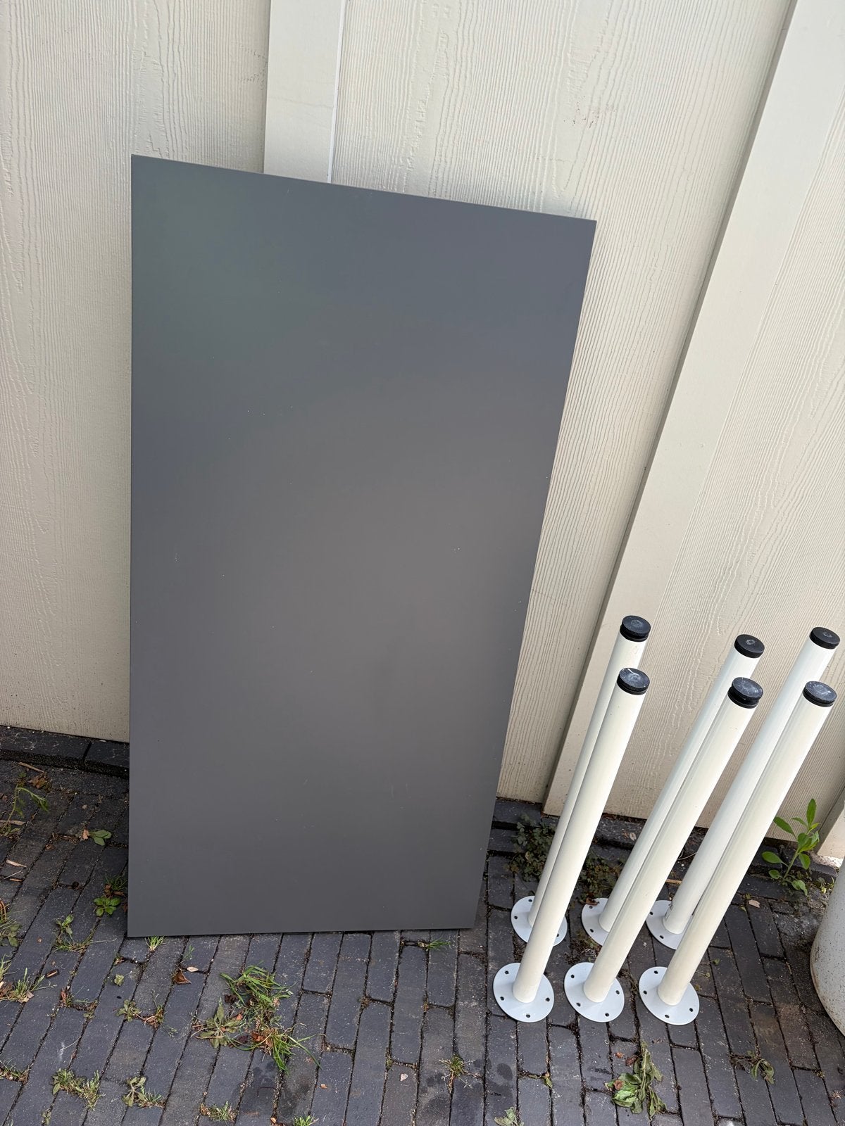 IKEA LAGKAPTEN Tafelblad met 6 ADILS poten, Ophalen, Overige materialen, Gebruikt, 100 tot 150 cm
