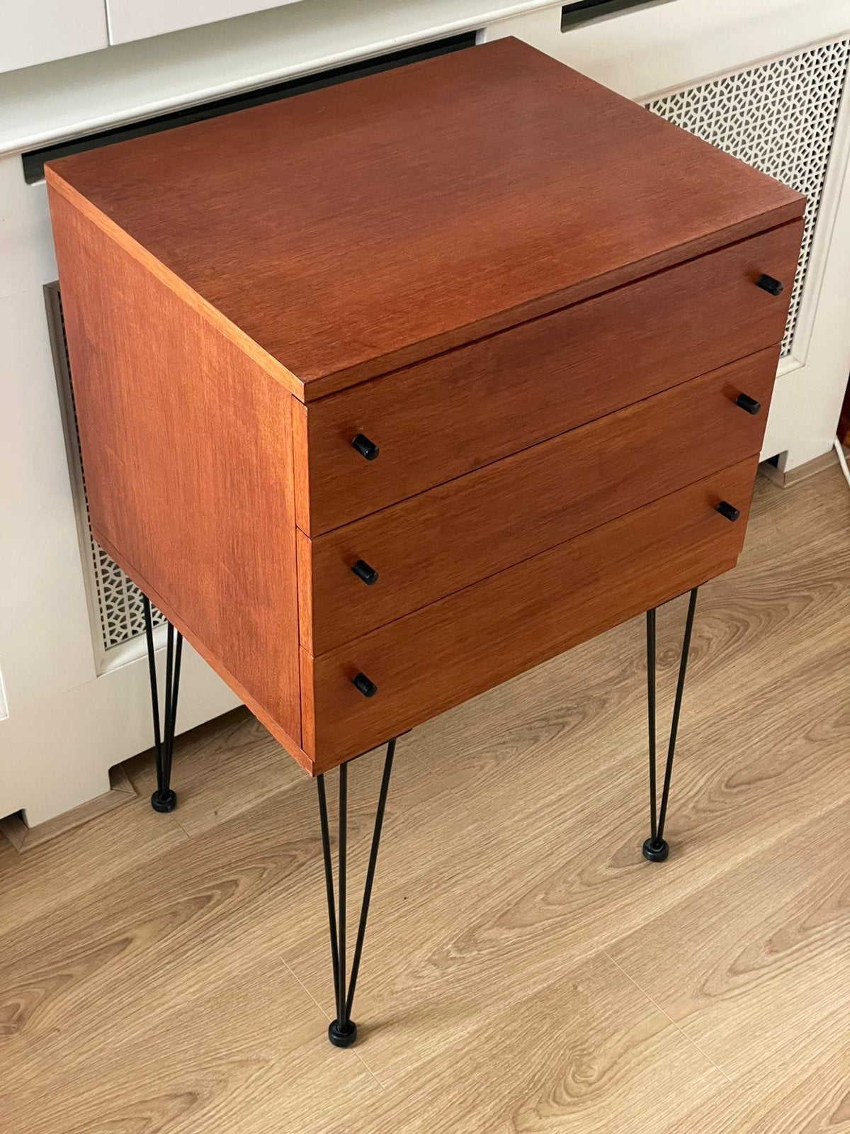 Mooie Vintage Teakhouten Ladekast, Huis en Inrichting, Ophalen of Verzenden, Zo goed als nieuw, 25 tot 50 cm, Teakhout