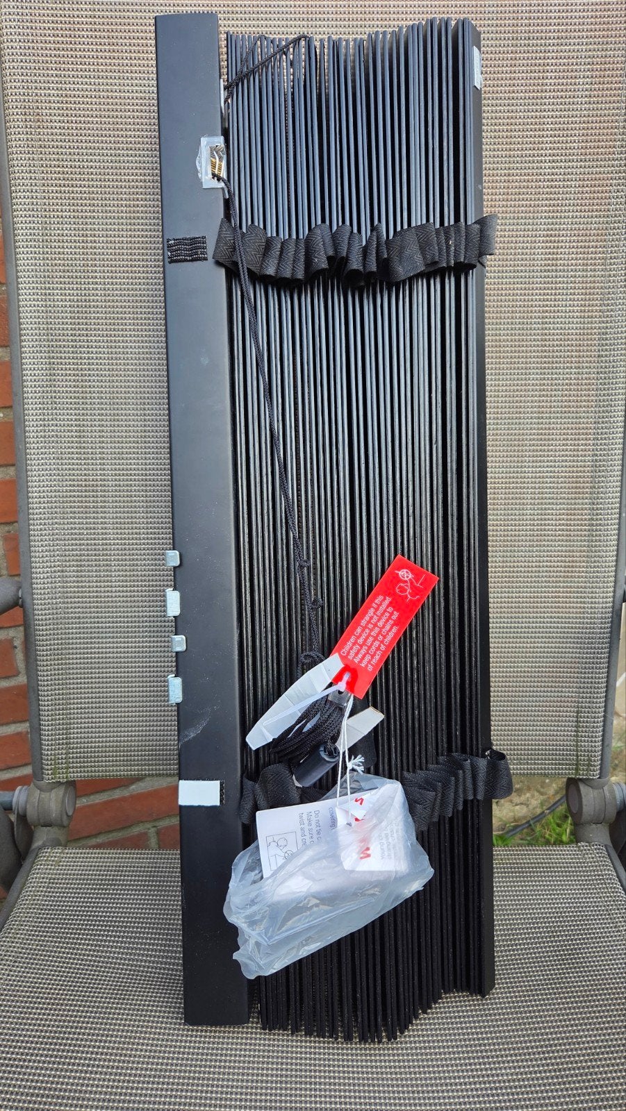Mooi neuwe zwarte kleur houten jaloezie, Ophalen of Verzenden, Zo goed als nieuw