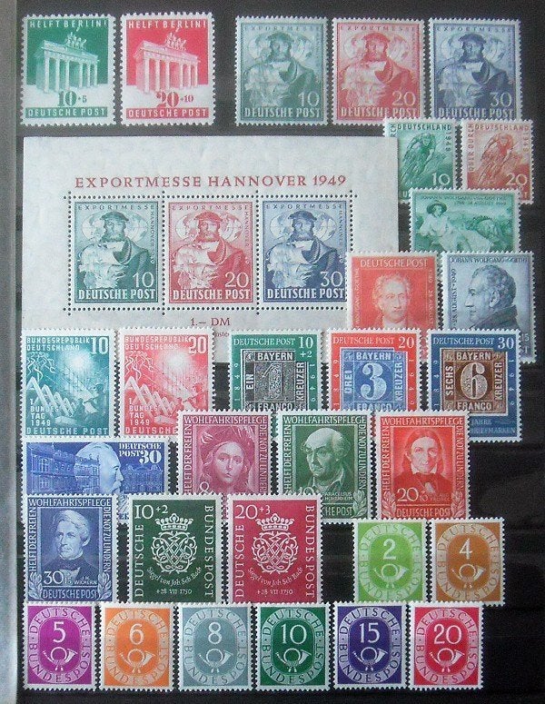 Duitsland 1948 t/m 1959, unieke postfrisse verzameling., Verzenden, Buitenland