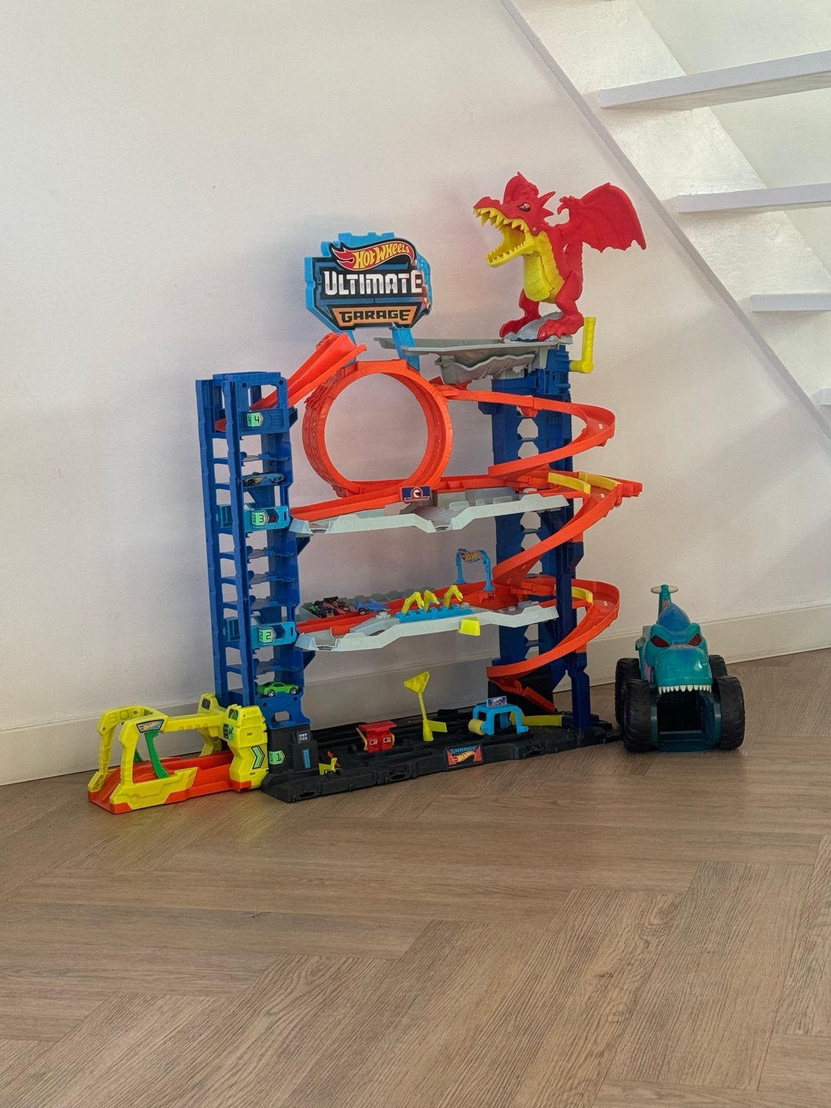 Hot Wheels Ultimate Garage Draak - Grote Speelset, Kinderen en Baby's, Ophalen, Zo goed als nieuw