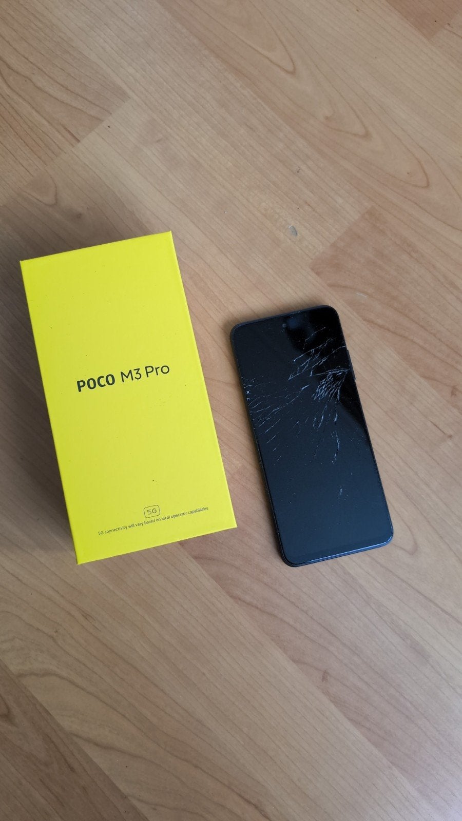 Poco M3 Pro 5G Power Black - Scherm defect, Ophalen of Verzenden, Gebruikt, Zonder abonnement, Zonder simlock