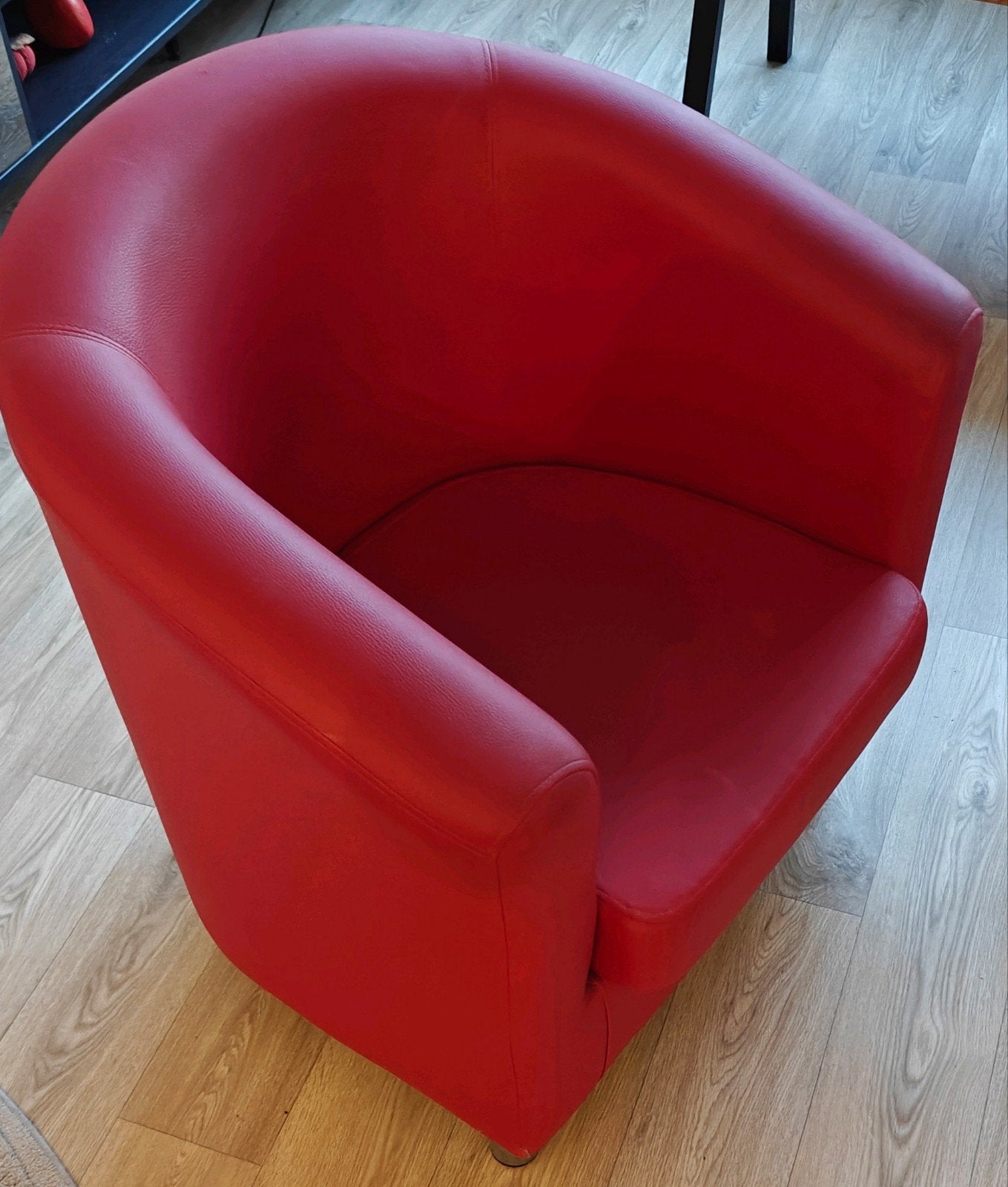 Rode fauteuil, Ophalen, Gebruikt, Leer, Eén