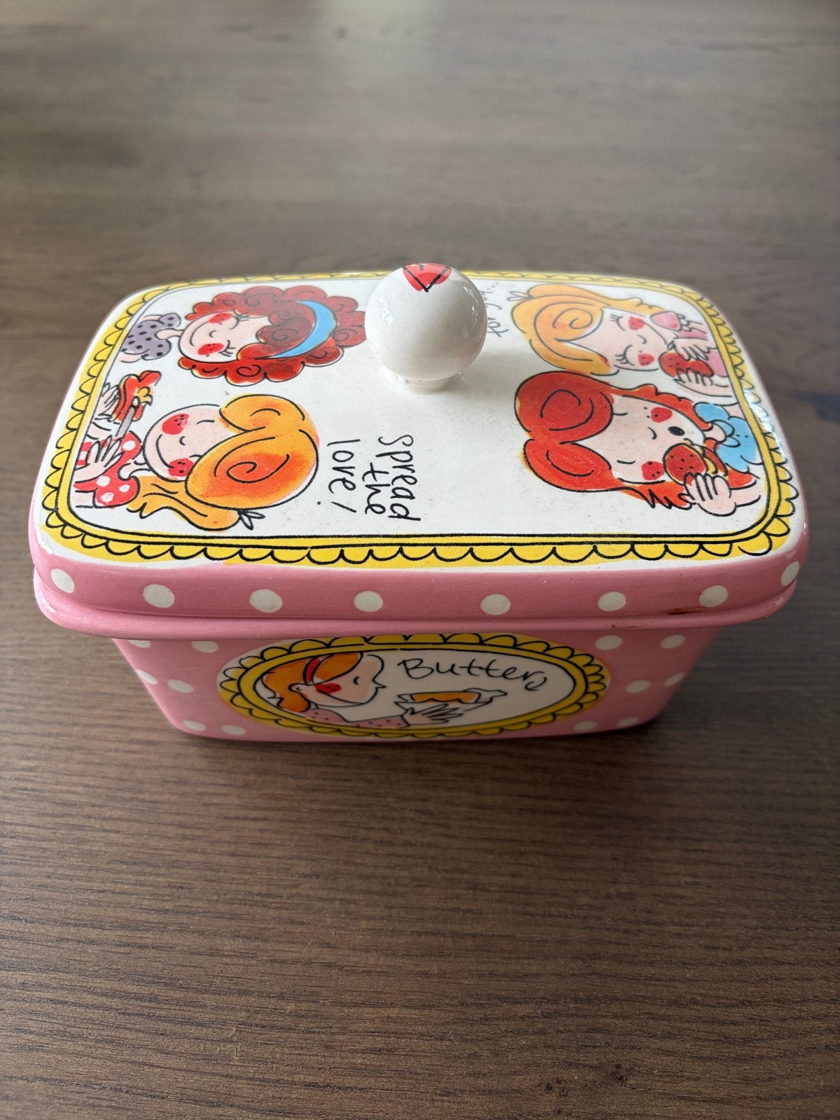 Blond Amsterdam Botervloot - Roze met stippen, Blond Amsterdam, Ophalen of Verzenden, Roze, Steen/keramiek