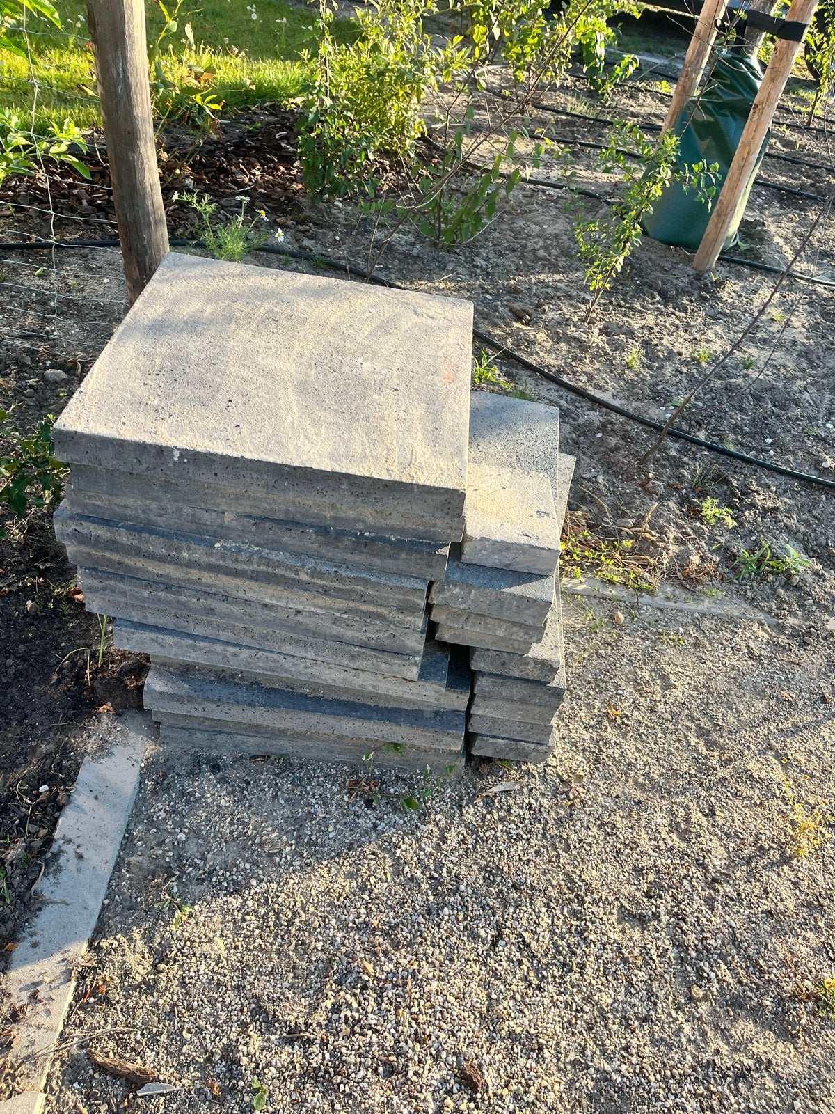 Schellevis terrastegels 50x50 - 13 stuks, Gebruikt, Ophalen of Verzenden, Minder dan 5 m², Beton