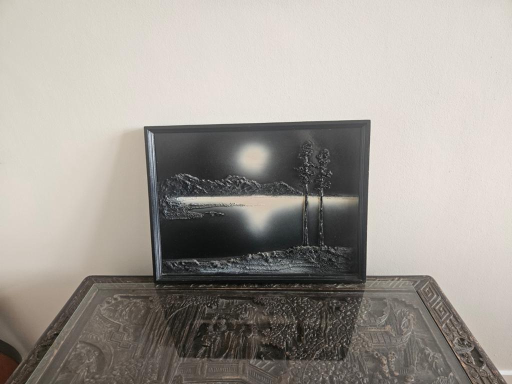 Uniek 3D-kunstwerk: Mysterieus maanlandschap, Ophalen of Verzenden