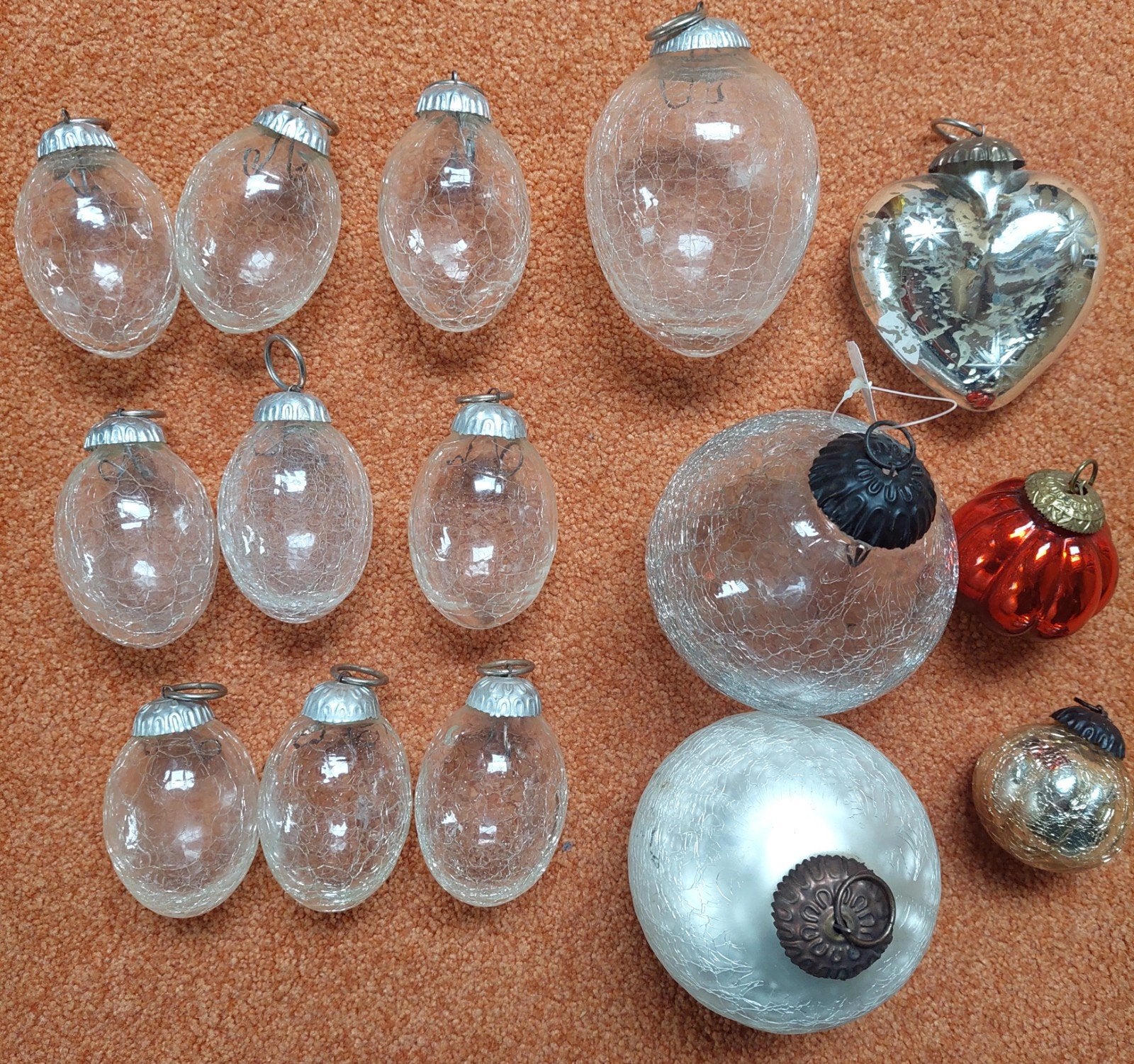15 heksenballen diverse maten en kleuren, Ophalen of Verzenden, Zo goed als nieuw, Glas, Brocante