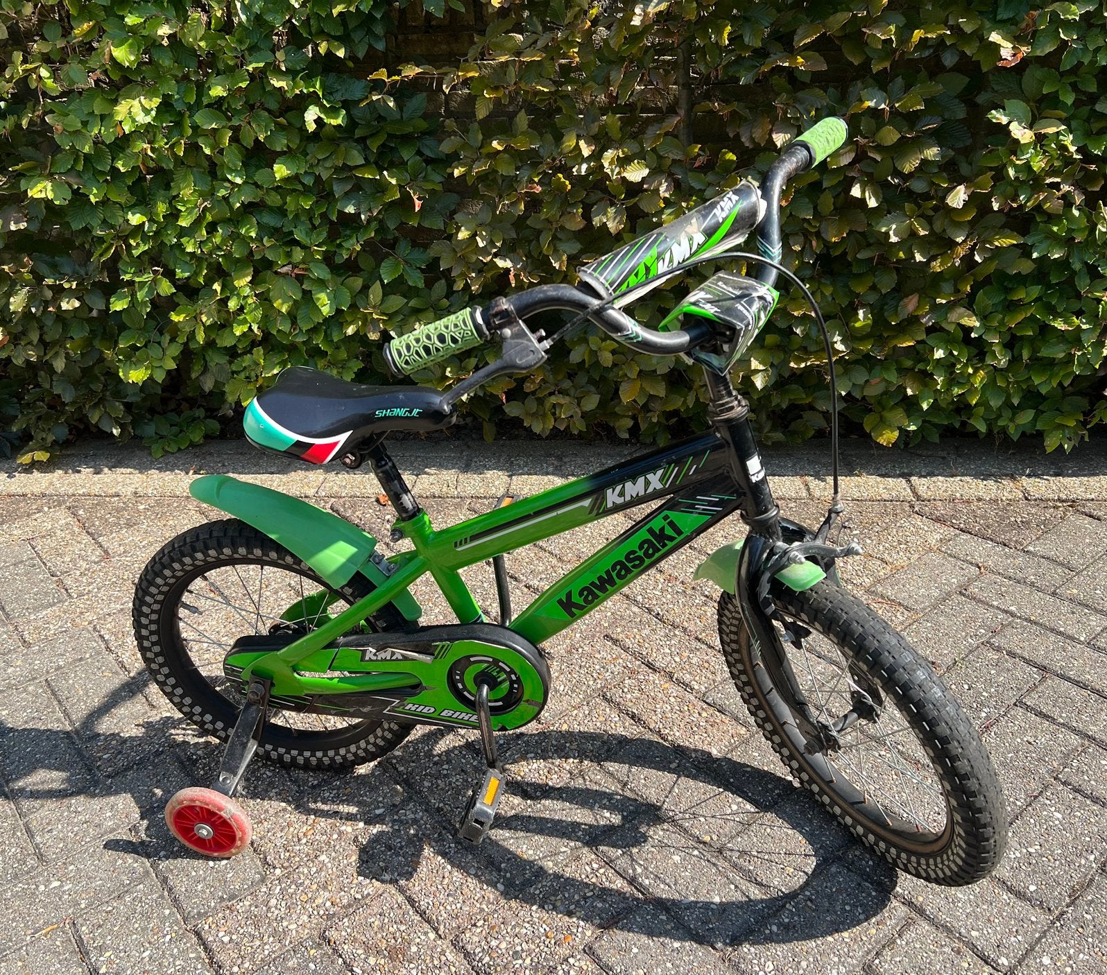Kawasaki crossfiets, Ophalen, Terugtraprem, Staal, 16 tot 20 inch