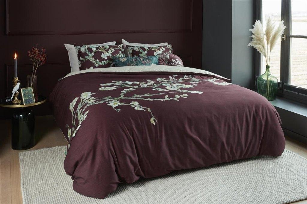 Beddinghouse x Van Gogh Dekbedovertrek Blossoming rood -50%, Huis en Inrichting, Slaapkamer | Beddengoed, Eenpersoons, Verzenden