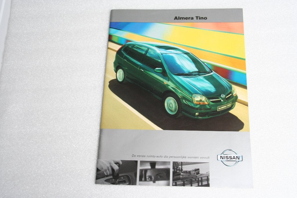 Folder Nissan Almera Tino (10-2001) (34), Ophalen of Verzenden, Nieuw, Nissan
