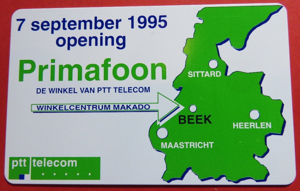 Telefoonkaart Opening Primafoon Beek 7-9-1995 Gebruikt, Verzenden, Nederland