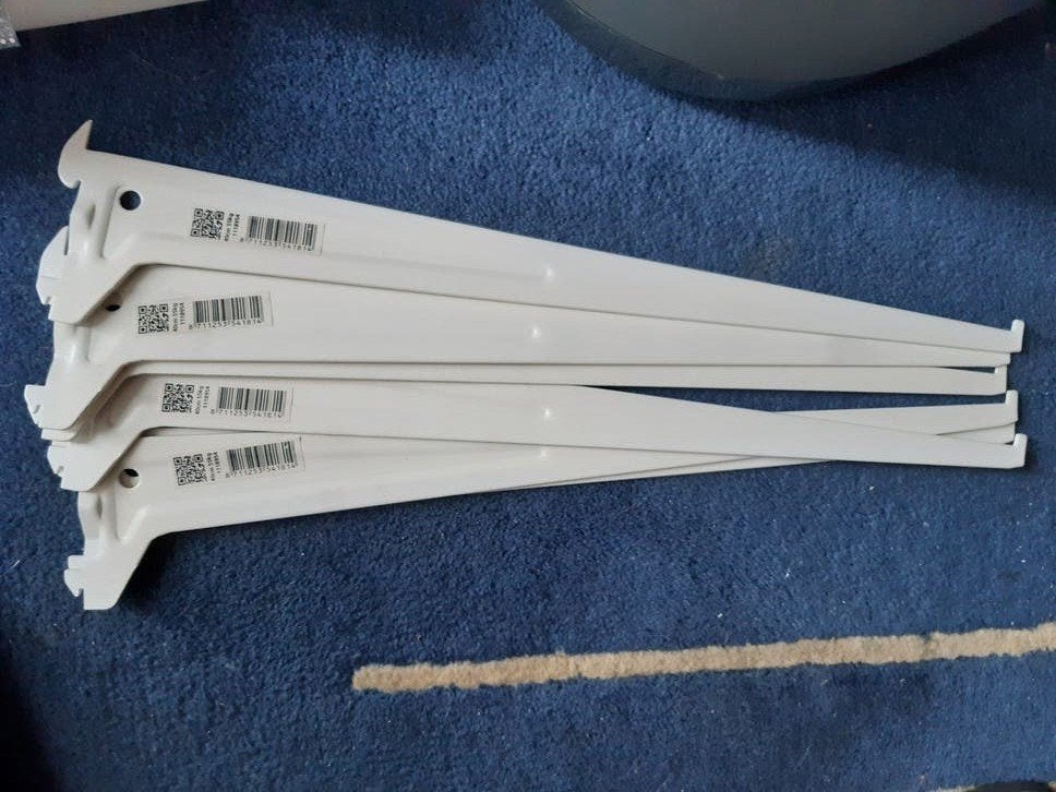 Plankdragers, wit,  40 cm, Ophalen of Verzenden, Nieuw