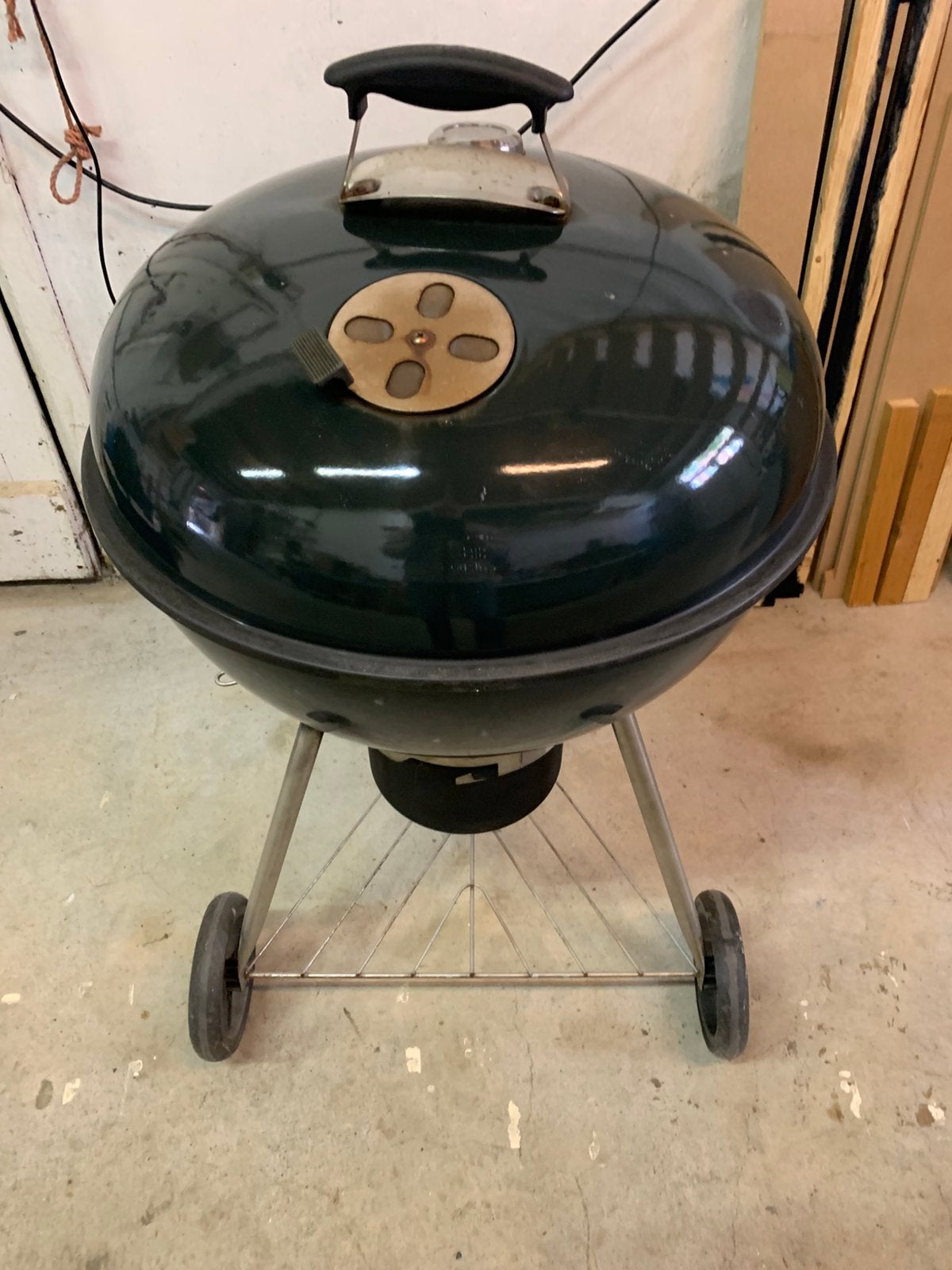 Kogel houtskoolbarbecue, Tuin en Terras, Ophalen, Gebruikt
