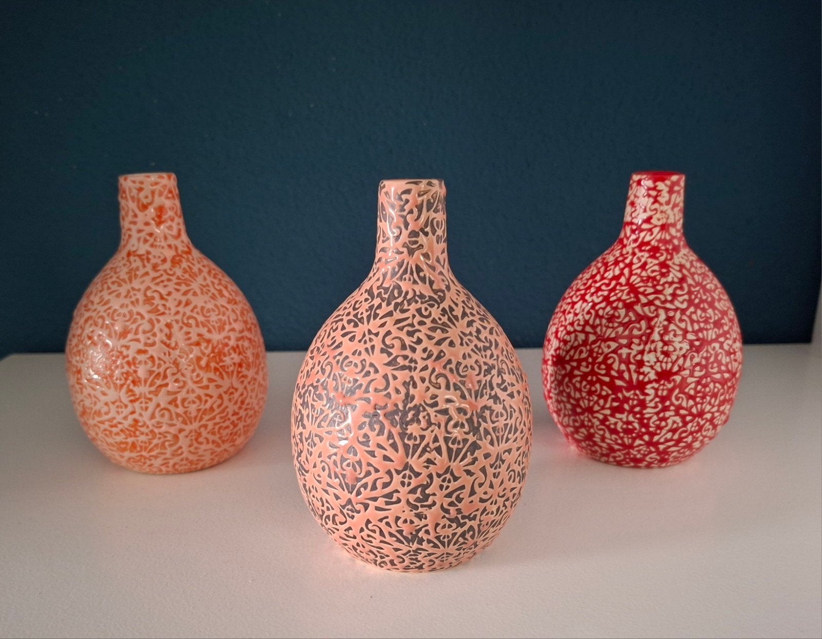 Drie Des Pots vaasjes, Huis en Inrichting, Woonaccessoires | Vazen, Ophalen of Verzenden